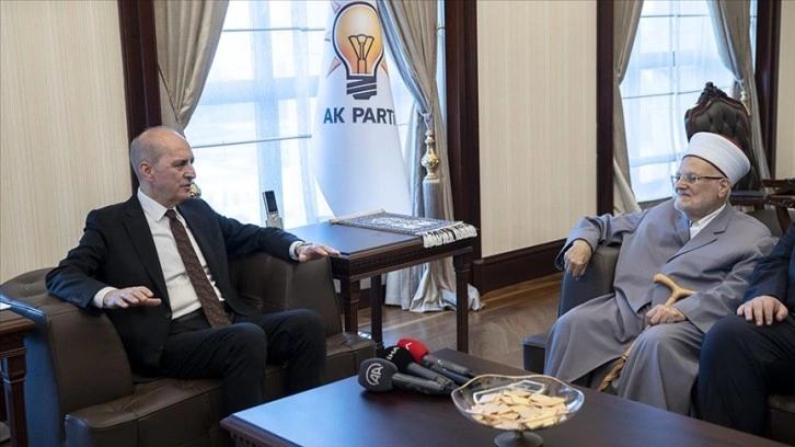 AK Parti Genel Başkanvekili Kurtulmuş, Mescid-i Aksa İmam Hatibi Sabri ile görüştü