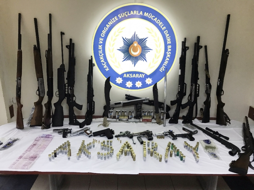 Aksaray’da suç örgütü operasyonu: 23 gözaltı