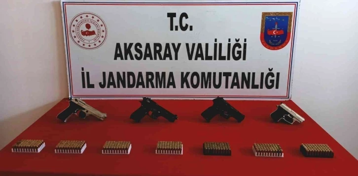 Aksaray’da jandarmadan silah operasyonu: 4 gözaltı
