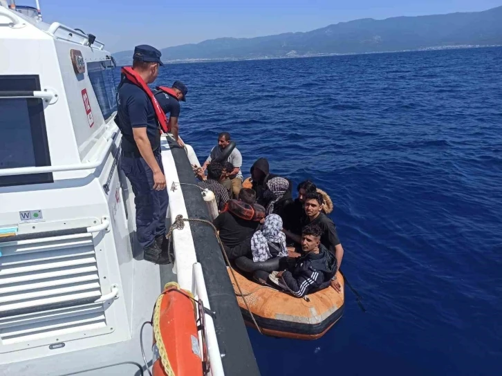 Aydın’da 10 düzensiz göçmen kurtarıldı
