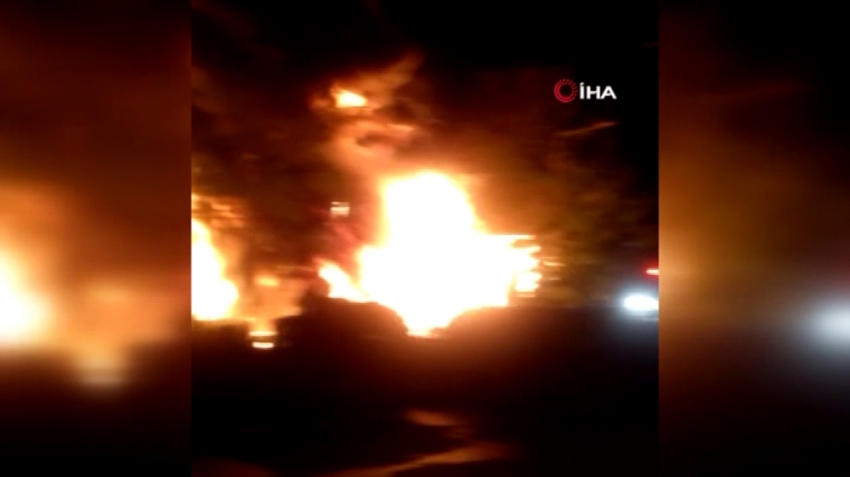 Ankara’da lastikçiler sitesinde yangın