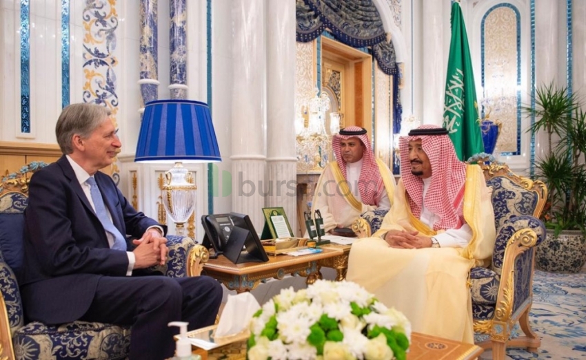 Suudi Arabistan Kralı, İngiliz Maliye Bakanı ile görüştü