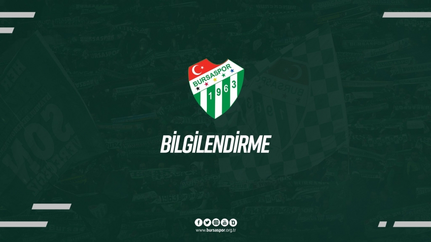 Bursaspor test sonuçları açıklandı