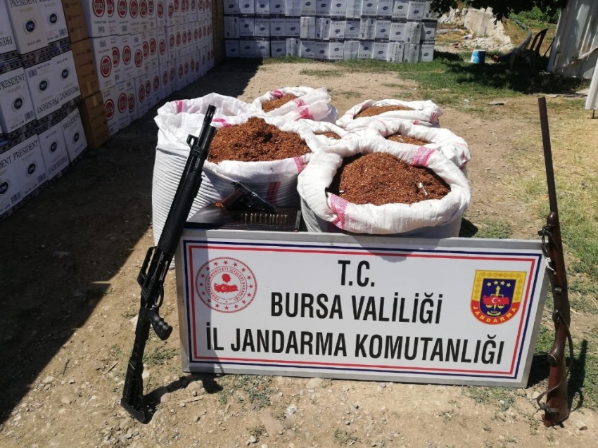 Bursa’da 260 kilo kaçak tütün ele geçirildi