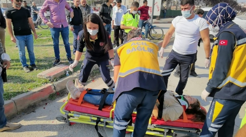 Bursa'da trafik kazası: 2 yaralı