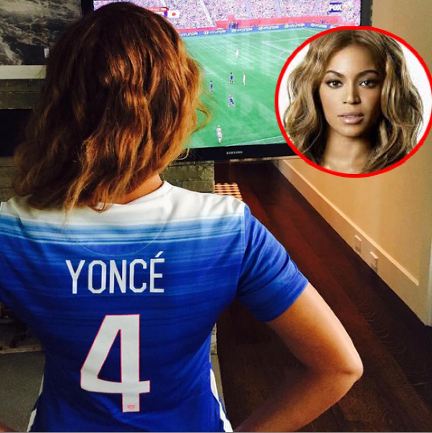 Beyonce ülkesinin final maçını kaçırmadı