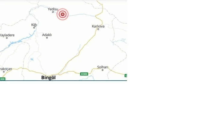 Bingöl’de 3.1 büyüklüğünde deprem

