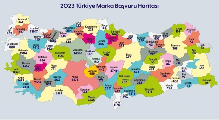 Son bir yılda Bursa'dan yapılan patent başvurusu sayısı