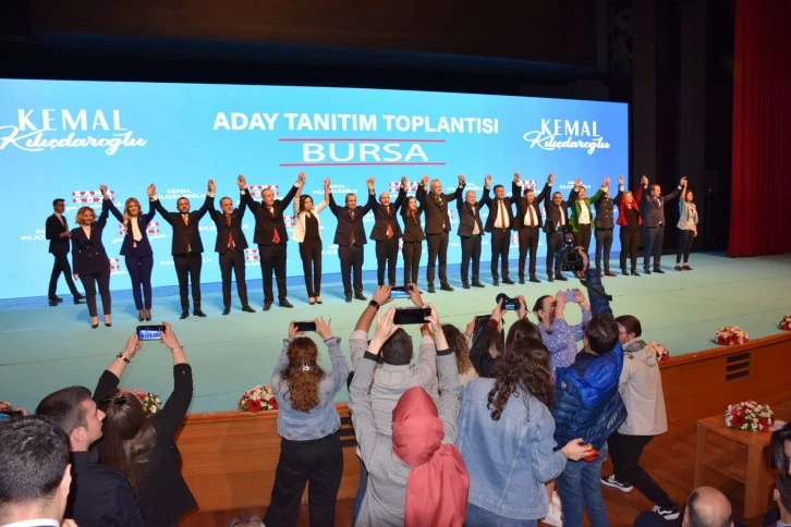 Bursa CHP milletvekili adaylarını tanıttı 