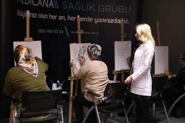 Bursa'da kanser hastaları hayata sanat ile tutunuyor