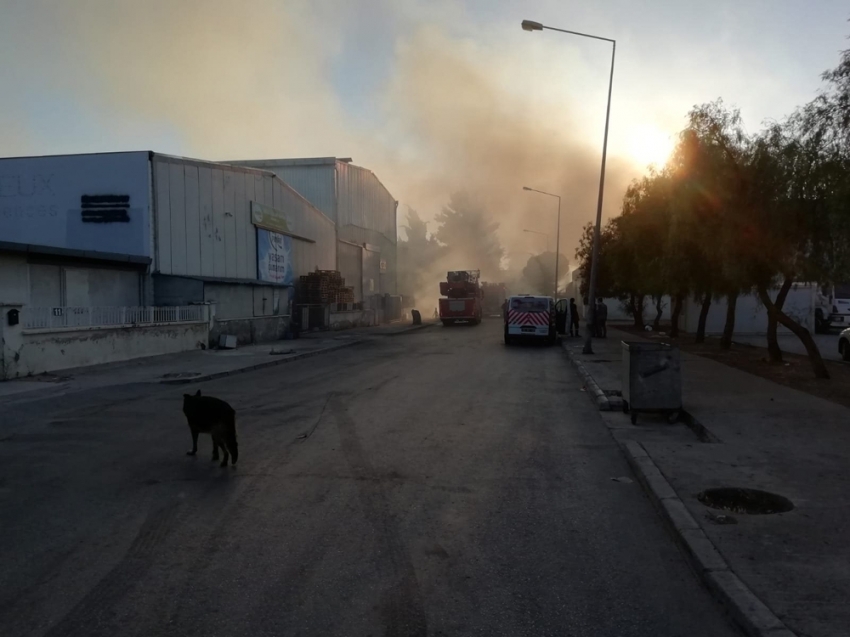 İzmir’de Organize Sanayi Bölgesi’nde büyük yangın
