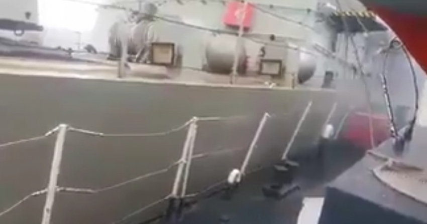 Yunan hücum botu Türk Sahil Güvenlik botuna çarptı