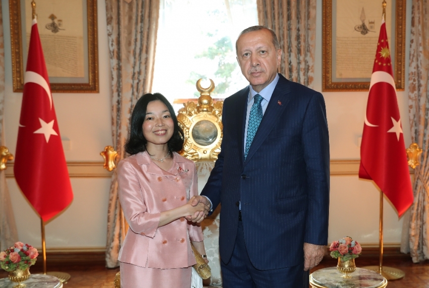 Erdoğan Japonya Prensesi ile görüştü