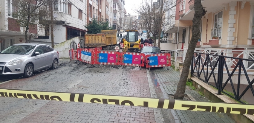 İstanbul’da altyapı çalışmaları sırasında göçük