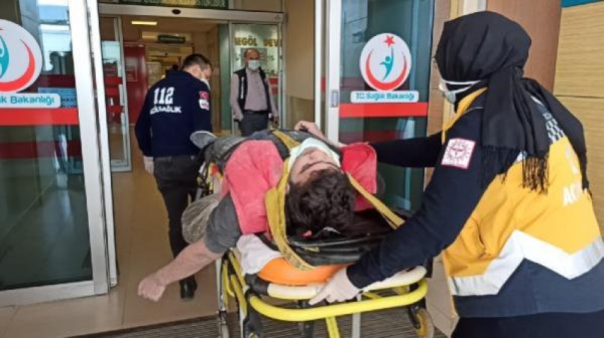 Bursa'da bir işçi yaralandı