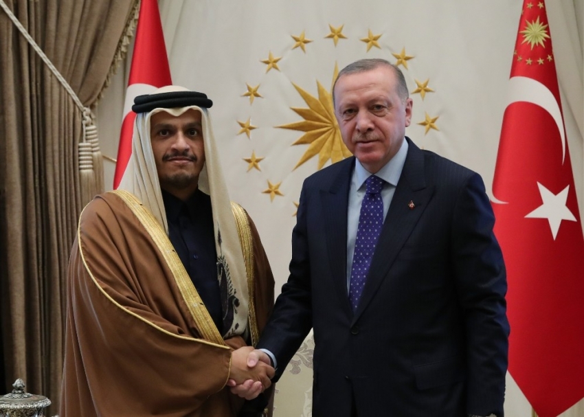 Erdoğan, Katar Başbakan Yardımcısını kabul etti