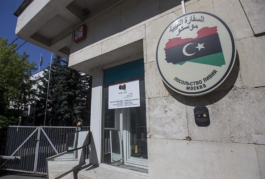Libya'nın Moskova Büyükelçiliği'nde 