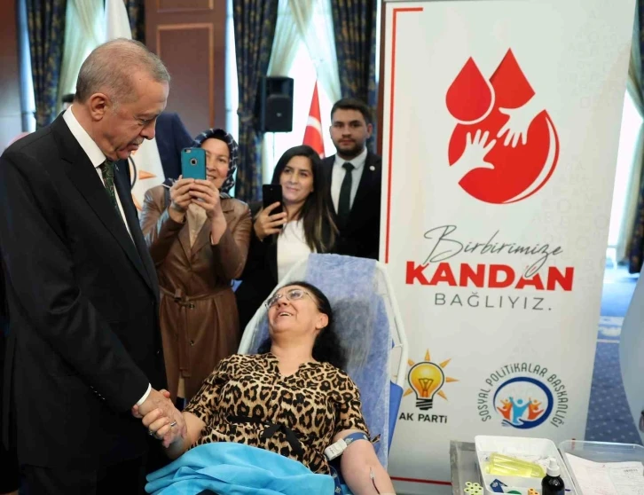 Cumhurbaşkanı Erdoğan "Kan Ver Hayat Ver" programına katıldı