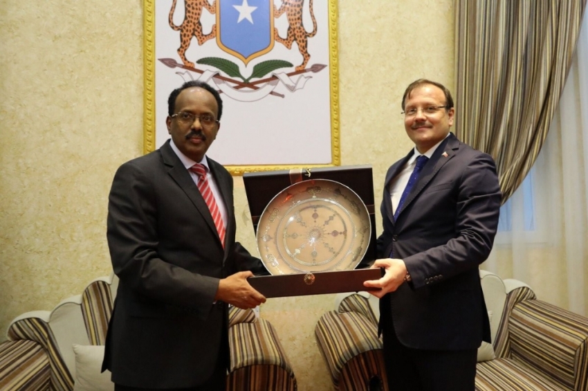 Somali Cumhurbaşkanı Fermacu ile görüştü