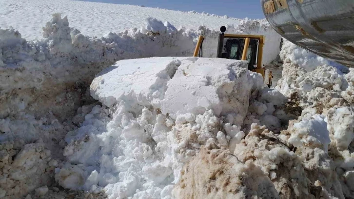 Doski Vadisi’nde 5 metrelik karla mücadele çalışması

