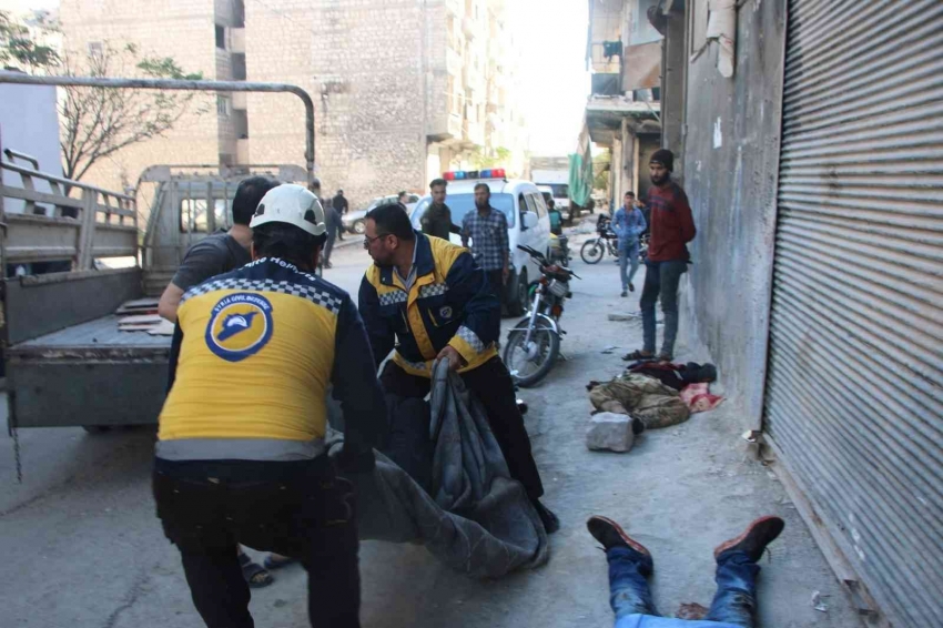 İdlib’de Pazar yerine saldırı: 10 ölü
