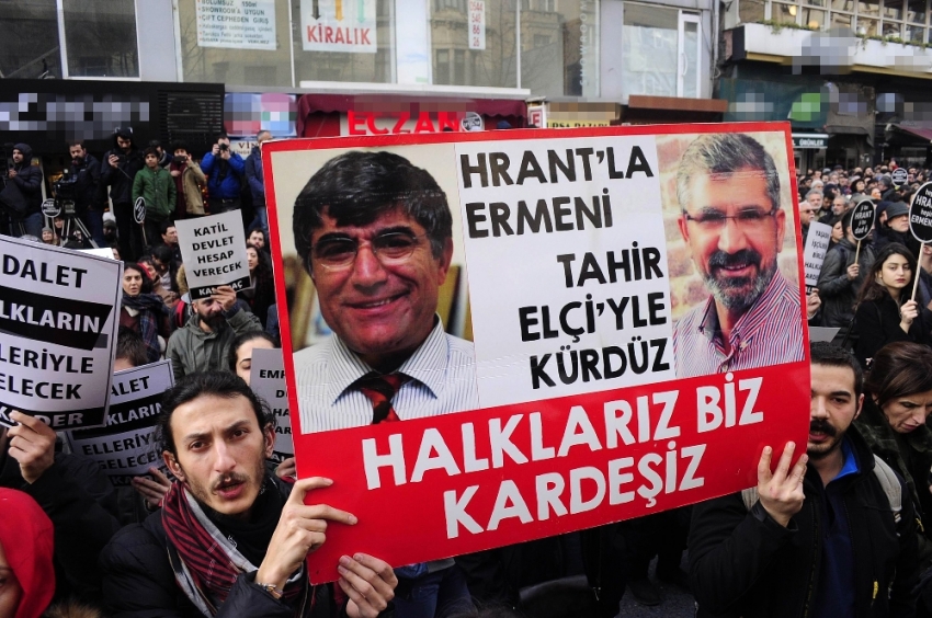 Hrant Dink Agos Gazetesi önünde anıldı