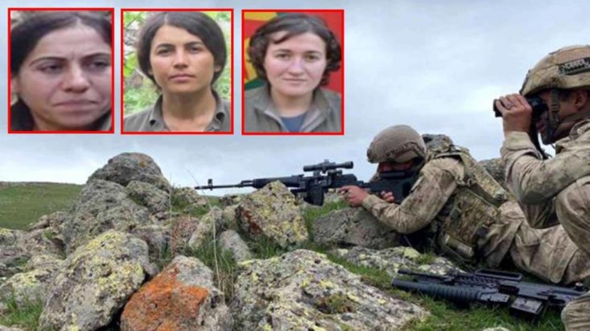 Turuncu ve gri kategorilerde aranan 3 PKK'lı terörist etkisiz hale getirildi