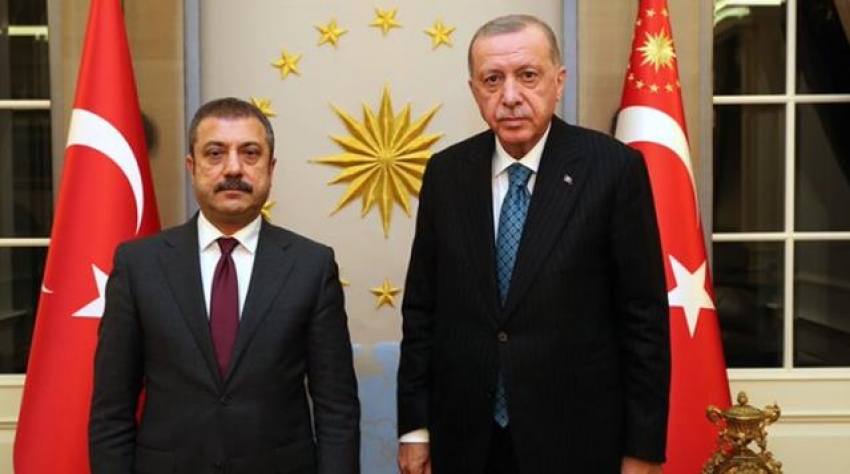 Erdoğan, Merkez Bankası Başkanı Kavcıoğlu'nu kabul etti