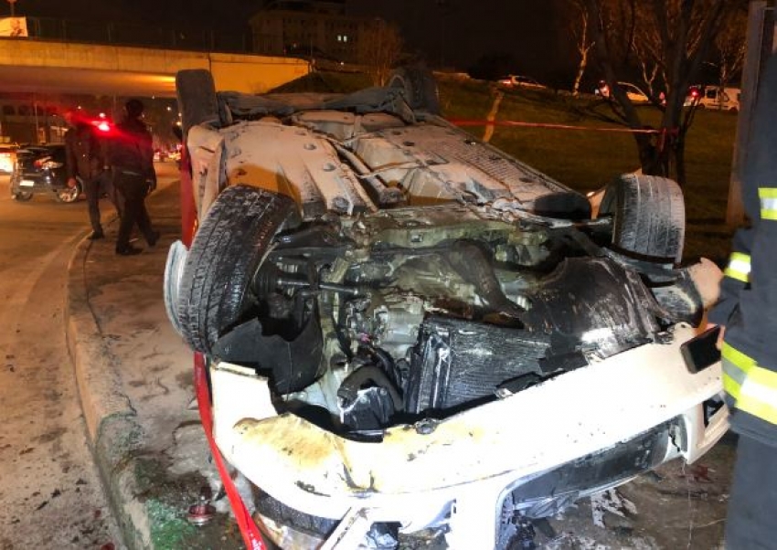 Bursa'da araç takla attı: 4 yaralı