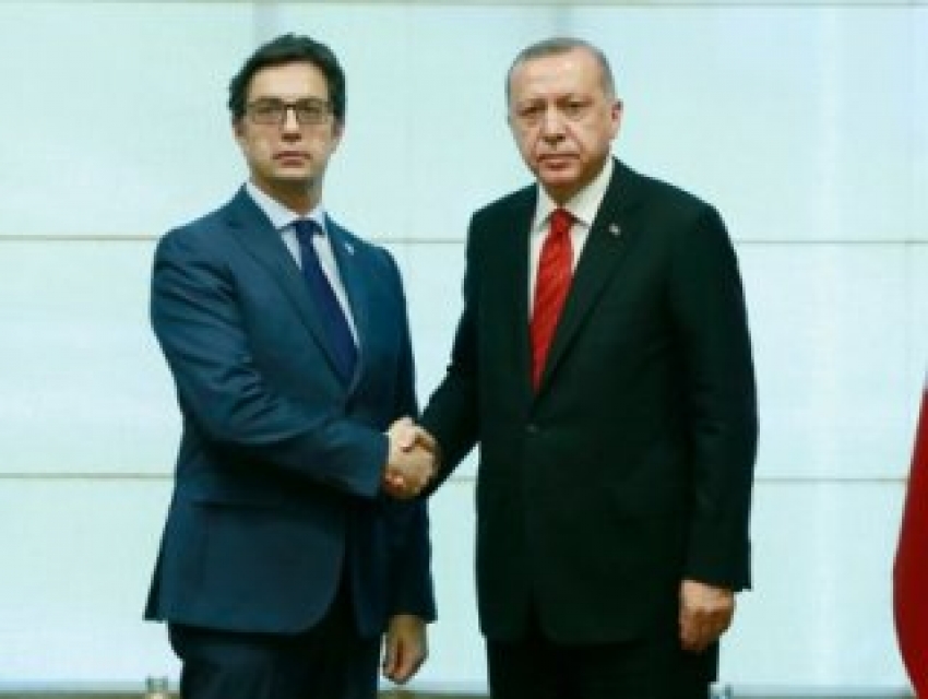 Erdoğan,  Pendarovski ile görüştü