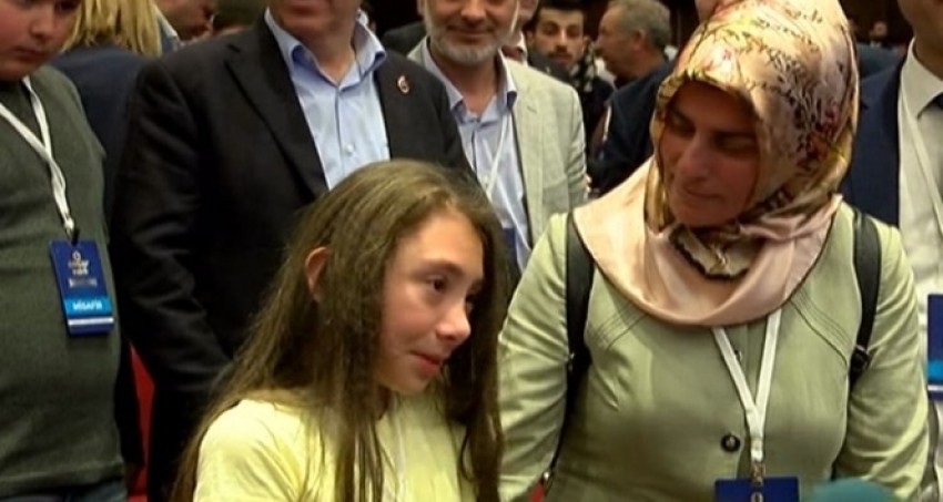 Cumhurbaşkanı Erdoğan’ı görmek için dakikalarca ağladı