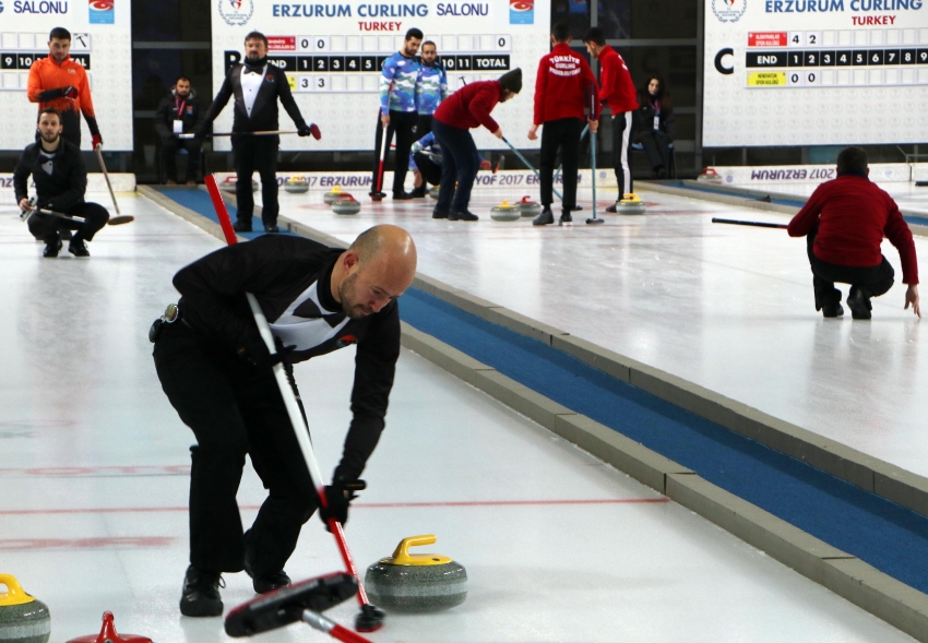 Türkiye Curling 1'inci Lig müsabakaları başladı