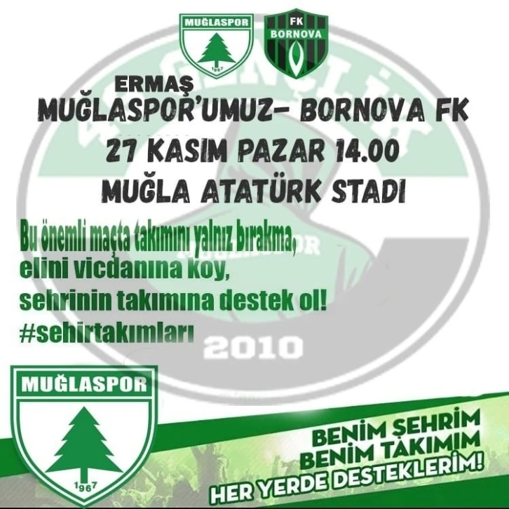 Ermaş Muğlaspor, Bornova FK ile karşılaşacak

