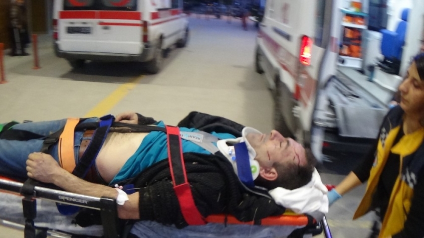 Bursa’da motosiklet sürücü ağır yaralandı