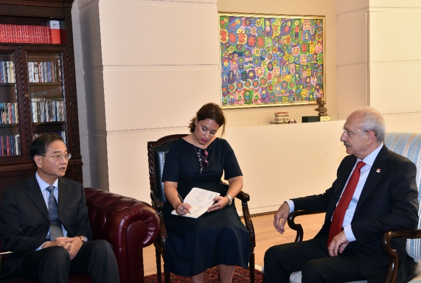 Kılıçdaroğlu, Çin Büyükelçisini kabul etti