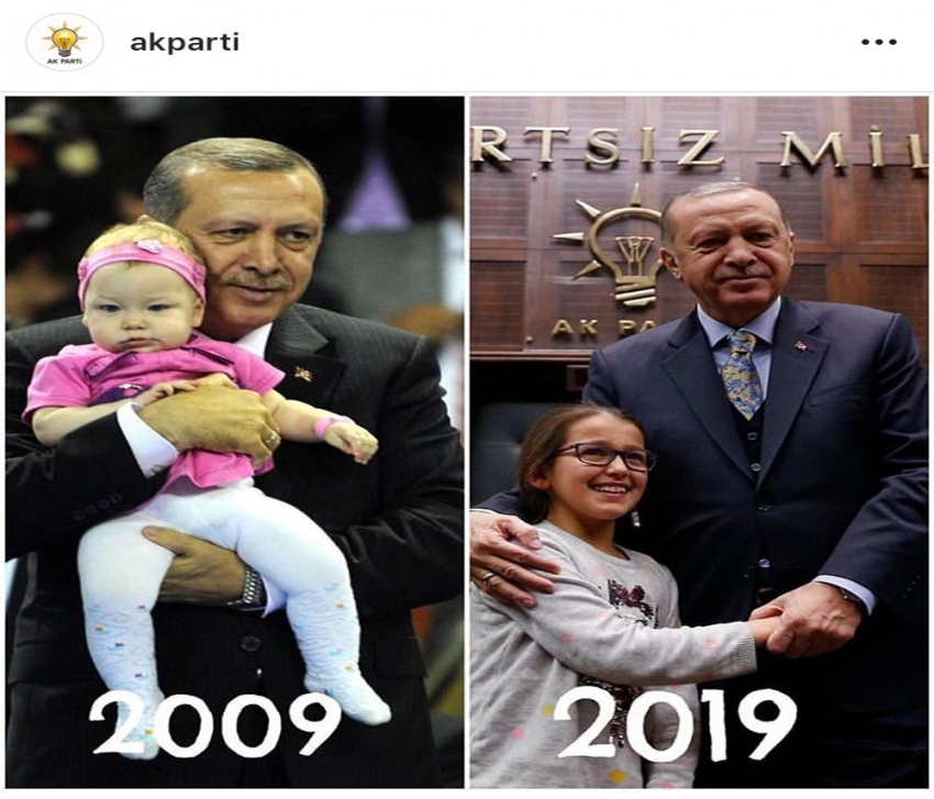 Cumhurbaşkanı Erdoğan “10YearsChallenge” akımına katıldı
