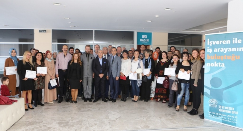 Nilüfer’de girişimci adaylarına sertifika 
