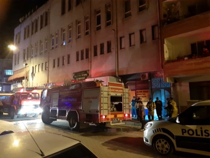 Bursa'da hamam yangını