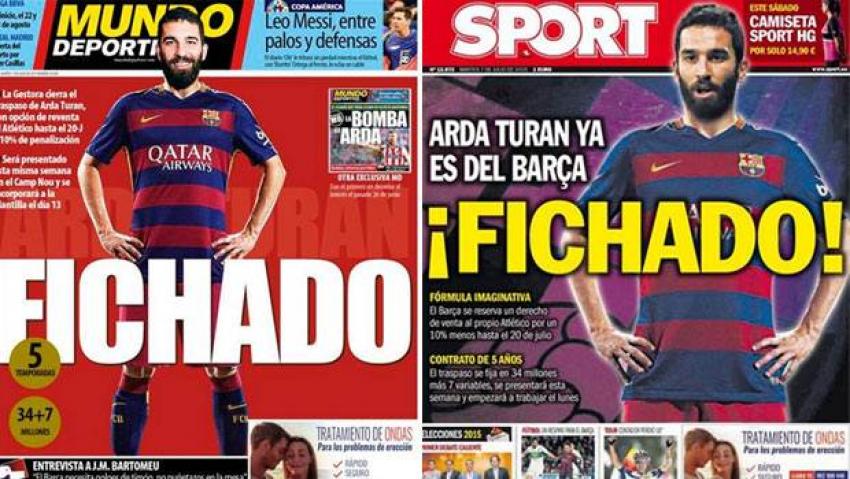 İspanya'da manşetler Arda!