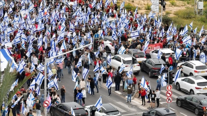 İsrail'de Netanyahu hükümetine karşı 