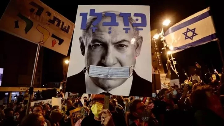 İsrailliler Gazze'nin yanında durup Netanyahu'yu istifaya çağırdı 
