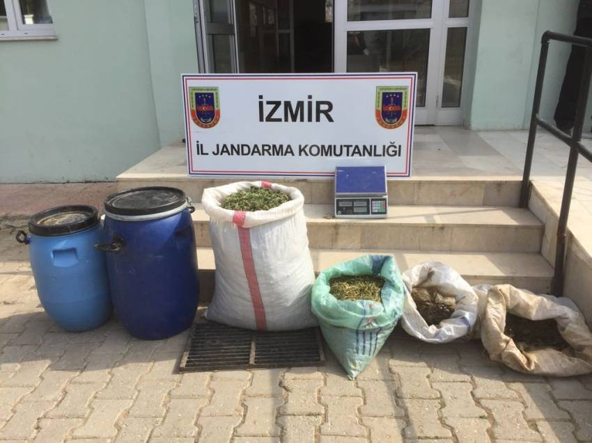 İzmir'de 13 kilogram esrar ele geçirildi