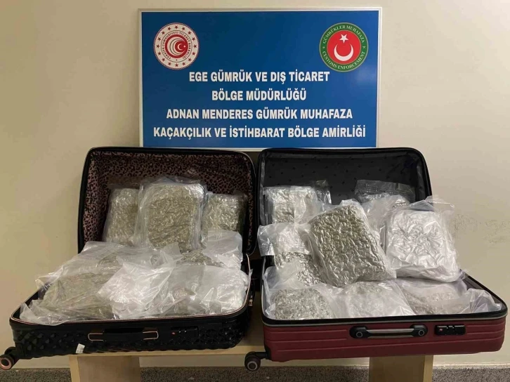 İzmir’deki havalimanında valiz içerisinden "zehir" çıktı
