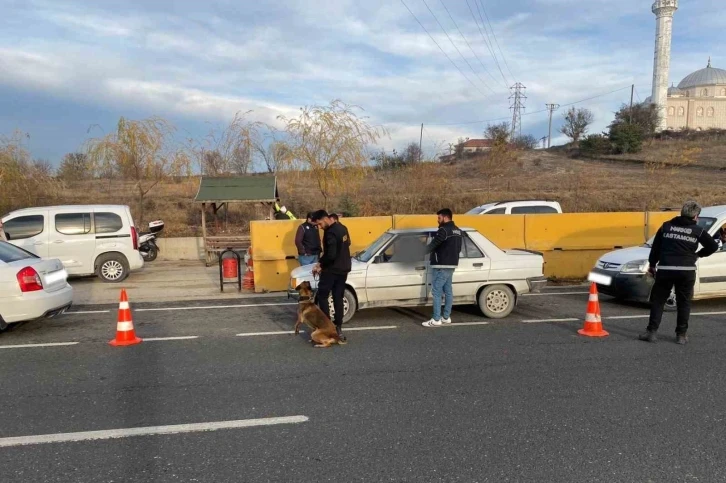 Kastamonu’da uyuşturucu arama köpeği "CEKU" ile denetimler devam ediyor
