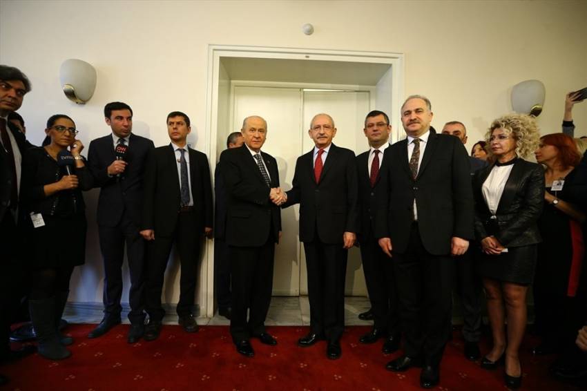 Kemal Kılıçdaroğlu ile Devlet Bahçeli görüştü