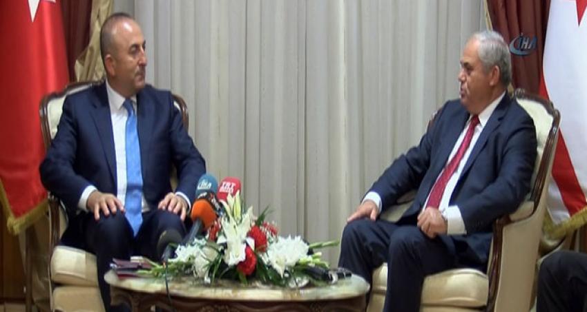 KKTC Başbakanı, Çavuşoğlu'nu kabul etti