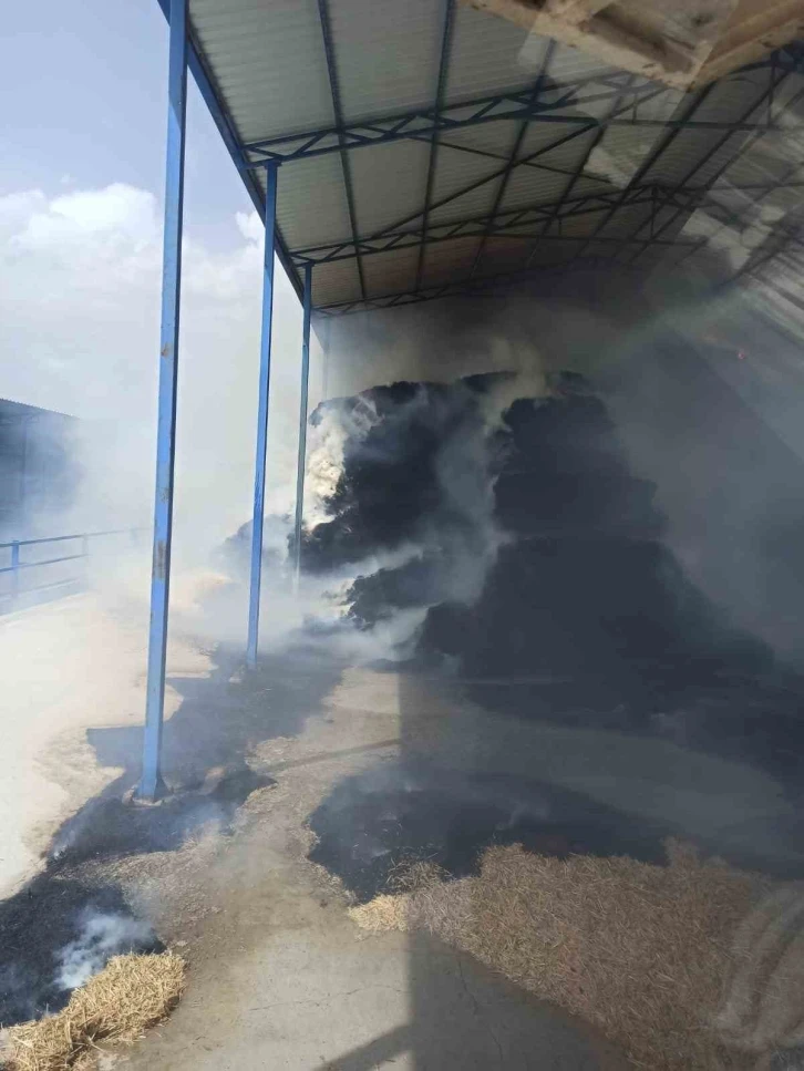 Konya’da çiftlikte yangın
