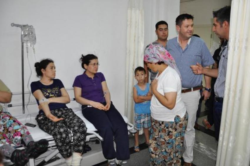 Milas'ta 17 işçi hastaneye kaldırıldı