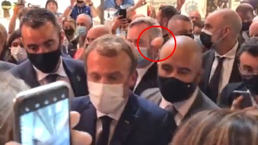 Fransa Cumhurbaşkanı Macron'a saldırı
