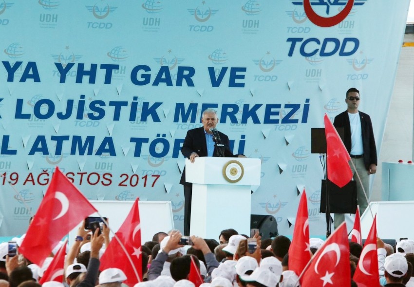 Başbakan Yıldırım, Konya YHT Garı ile Kayacık Lojistik Merkezi'nin temelini attı